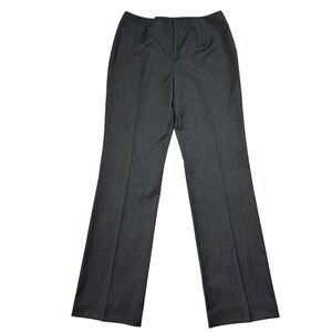 Bernard Zins Dark Grey Louisville Wool Pants Made in Portugal Size 8